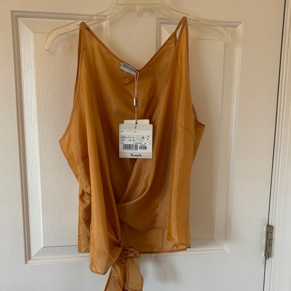 Borgofiori Italy Amber Wrap Camisole Silk